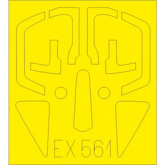 1/48 Sukhoi Su-17M4 Fitter Paint Mask for Hobby Boss kit