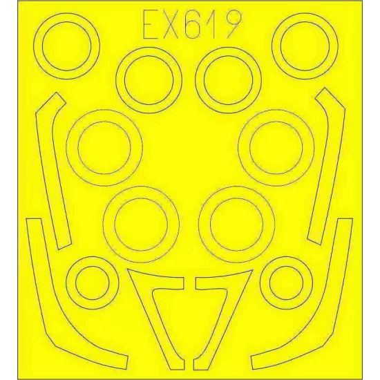 1/48 General Dynamics F-16C/N Fighting Falcon Painting Masks for Tamiya kits