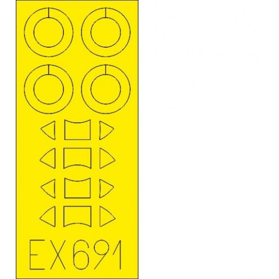 1/48 de Havilland Tiger Moth Paint Masking for Airfix kits