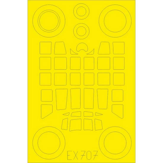 1/48 Junkers Ju 88G-6 Paint Masking Sheet for Dragon kits