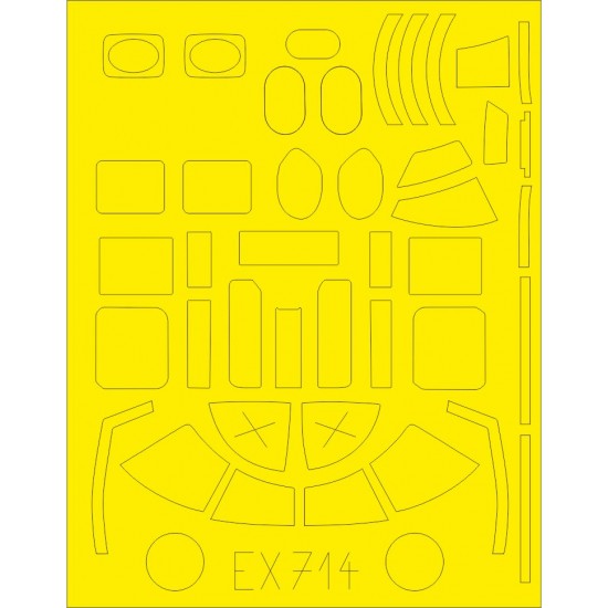 1/48 North American B-25D Mitchell Paint Masking for Revell kits