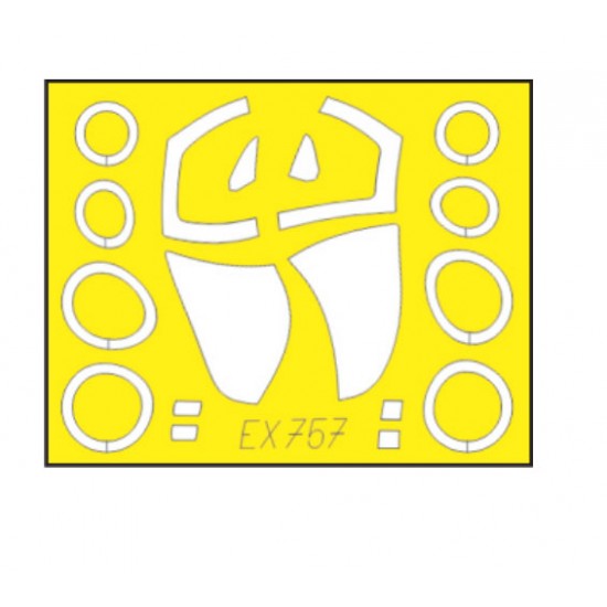 1/48 Sukhoi Su-57 Paint Masking for Zvezda kits