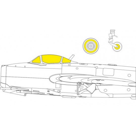 1/48 Mikoyan-Gurevich MiG-15 Paint Masking for Bronco/Hobby 2000 kits