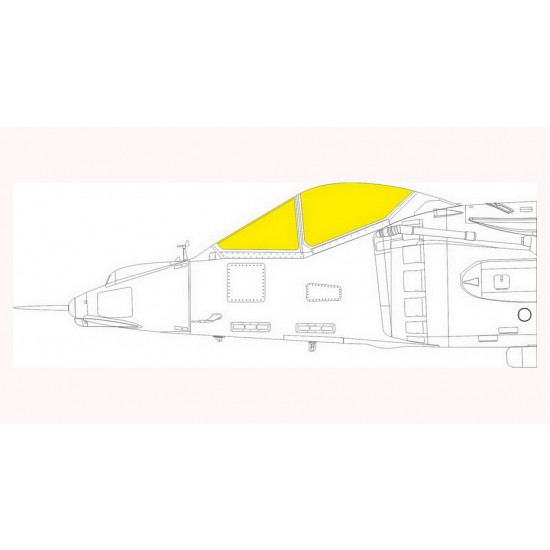 1/48 Hawker Siddeley Harrier GR.1/3 Paint Masking for Kinetic kits