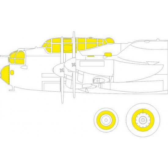 1/48 Avro Lancaster B Mk.I Paint Masking for HK Models kits