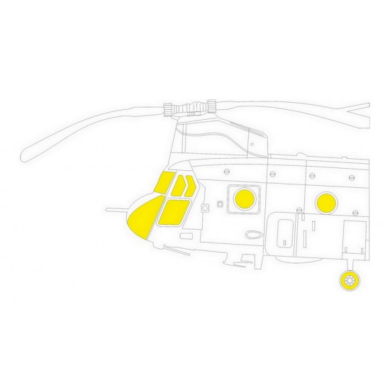1/48 Boeing CH-47A Chinook Paint Masking for HobbyBoss kits