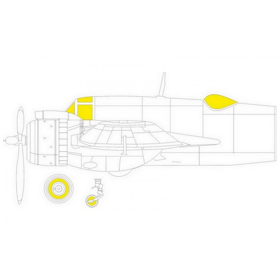 1/48 Bristol Beaufighter Beau Mk.VI Tface Paint Masking for Tamiya kits