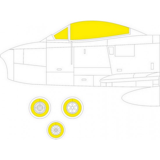 1/48 F-86F-40 Sabre Paint Masking for Airfix kits