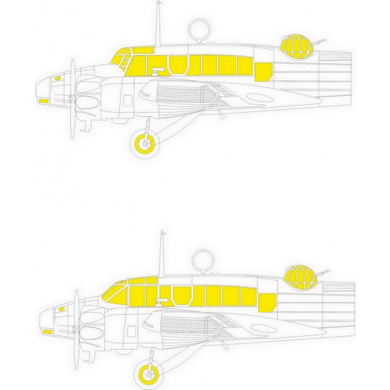 1/48 Avro Anson Mk.I Masking for Airfix kits