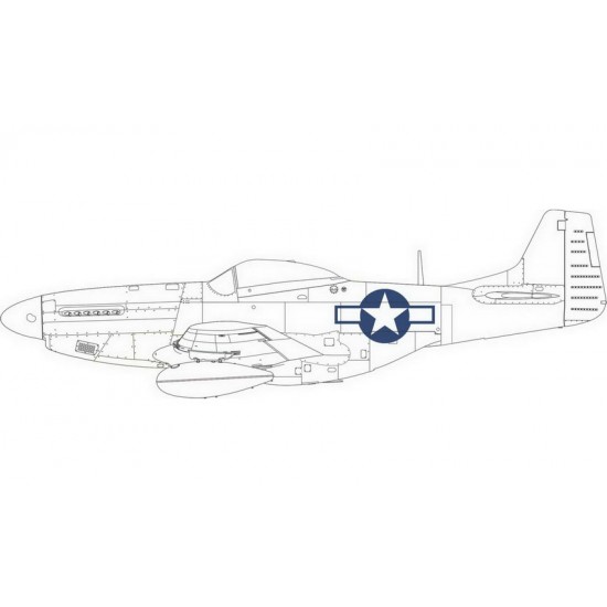 1/48 P-51D Mustang National Insignia Paint Masks for Eduard kits