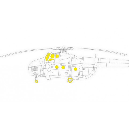 1/48 Mil Mi-4A Paint Masks for Trumpeter kits