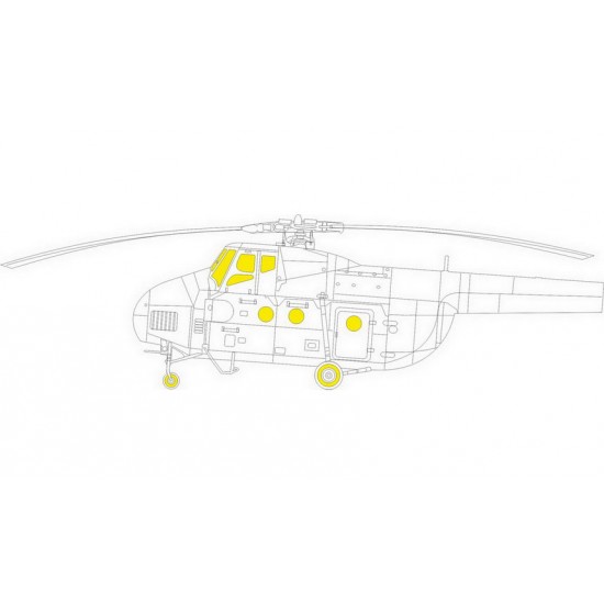 1/48 Mil Mi-4A Paint Masks for Trumpeter kits