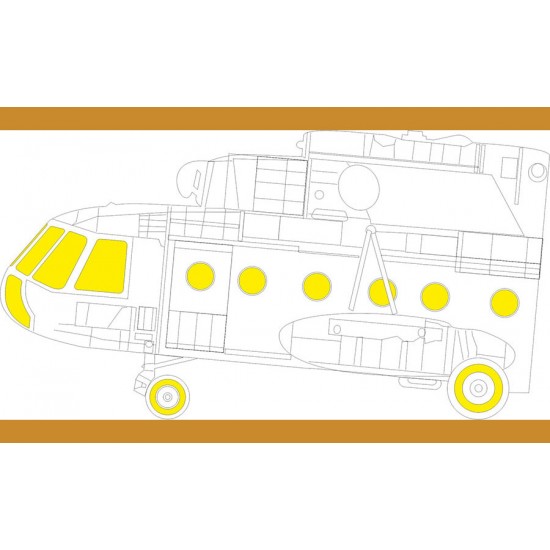 1/48 Mil Mi-17 TFace Masks for Trumpeter kits