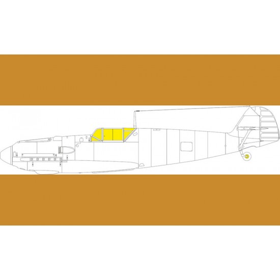 1/48 Messerschmitt Bf 109E-4 TFace Masks for Eduard kits