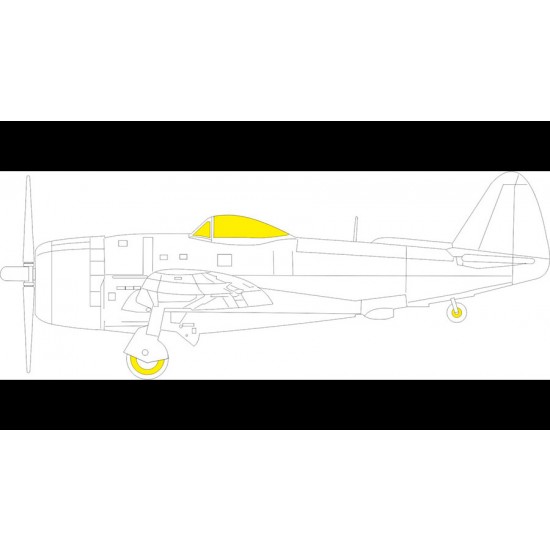 1/48 Republic P-47D-25 Thunderbolt Paint Masks for MiniArt kits