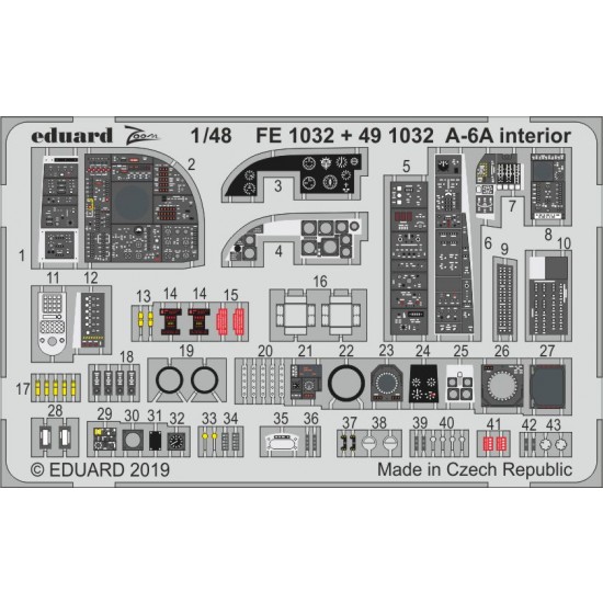 1/48 Grumman A-6A Intruder Interior Detail Set for Hobby Boss kits