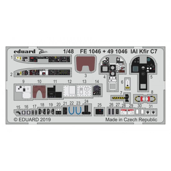 1/48 IAI Kfir C7 Detail Set for AMK kits