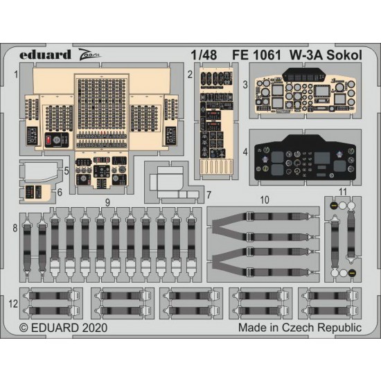 1/48 PZL W-3A Sokol Detail Set for Answer kits