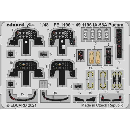 1/48 FMA IA-58A Pucara Detail Set for Kinetic kits