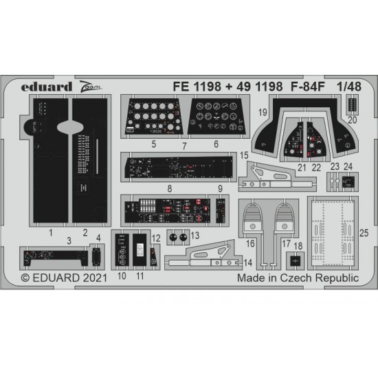 1/48 Republic F-84F Thunderstreak Detail Set for Kinetic kits