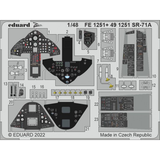 1/48 Lockheed SR-71A Blackbird Detail set for Revell kits
