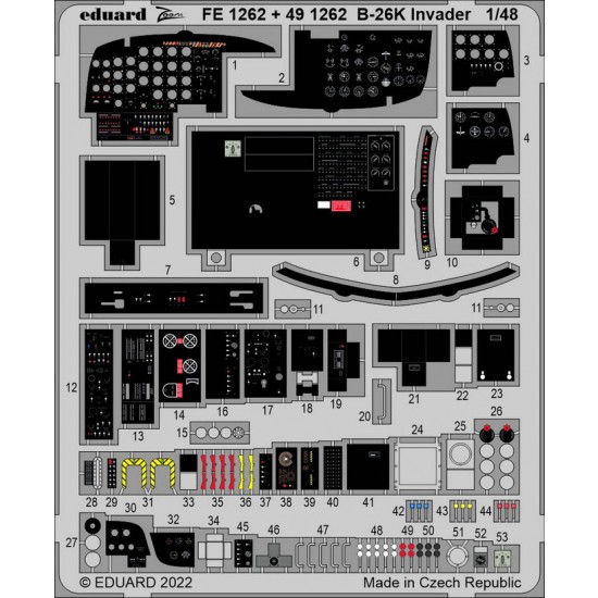 1/48 Douglas B-26K Invader Detail set for ICM kits