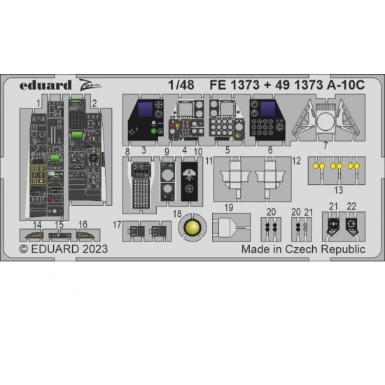 1/48 Fairchild Republic A-10C Thunderbolt II Detail set for Academy kits