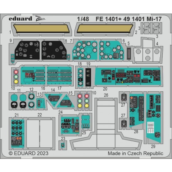 1/48 Mil Mi-17 Detail Parts for Trumpeter kits