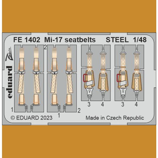 1/48 Mil Mi-17 Seatbelts for Trumpeter kits