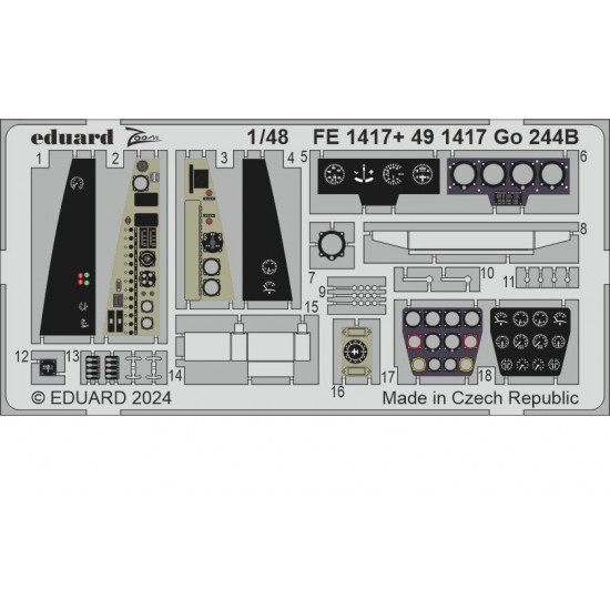 1/48 Gotha Go 244B Detail Parts for ICM kits