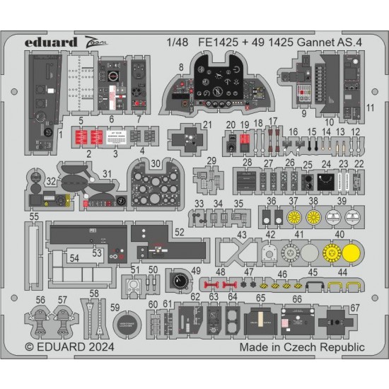 1/48 Fairey Gannet AS.4 Detail Parts for Airfix kits