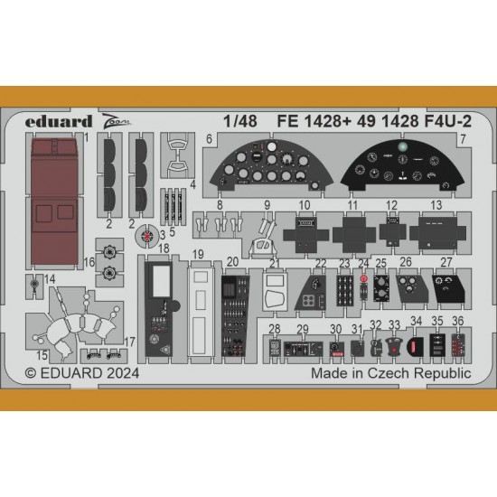 1/48 Vought F4U-2 Corsair Detail Parts for Magic Factory kits