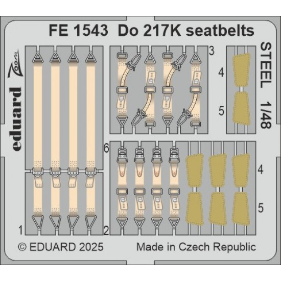 1/48 Dornier Do 217K Seatbelts Detail Set for ICM kits
