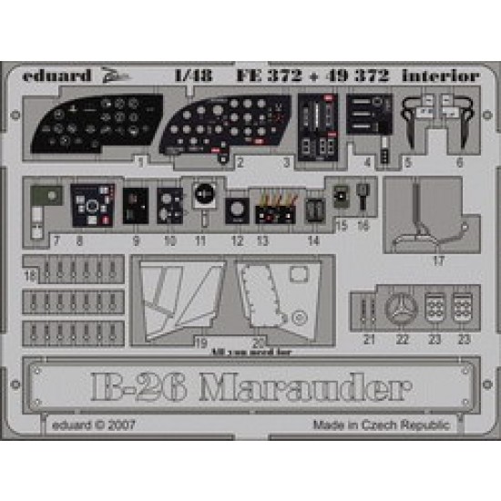 Colour Photoetch for 1/48 B-26 Interior Vol.2 for Revell/Monogram kit