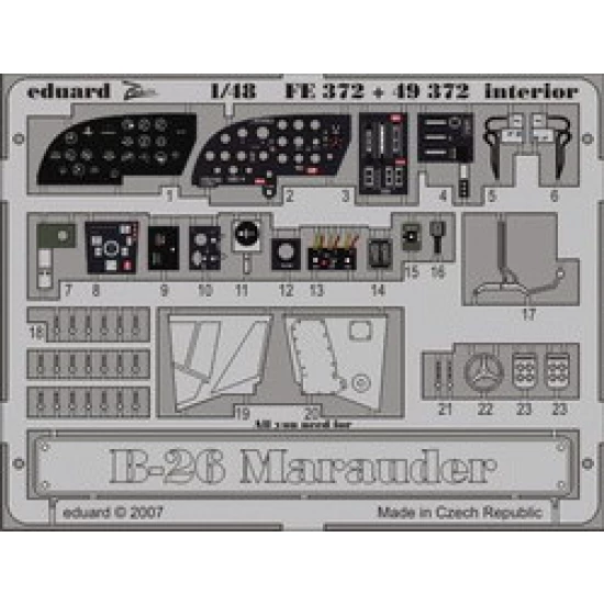 Colour Photoetch for 1/48 B-26 Interior Vol.2 for Revell/Monogram kit