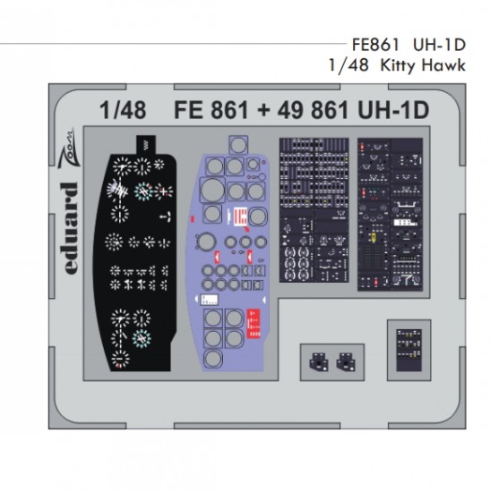 1/48 UH-1D "Huey" Detail Set for Kitty Hawk #KH80154 (1pc)