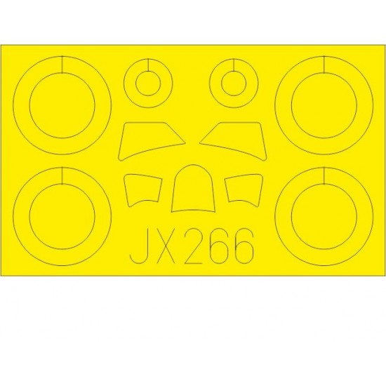1/32 Fiat CR. 42 Masking Sheet for ICM kits