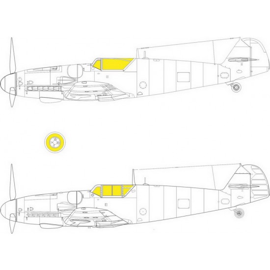 1/35 Messerschmitt Bf 109G-6 Paint Masking for Border Model