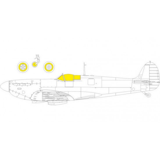 1/32 Supermarine Spitfire Mk.I Paint Masking for Kotare kits