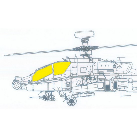 1/35 Boeing AH-64E Apache TFace Paint Masking for Takom kits