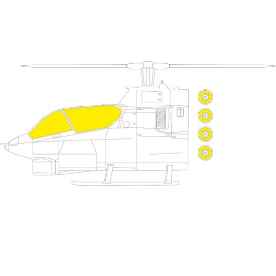 1/32 Bell AH-1G Cobra TFace Masks for ICM kits