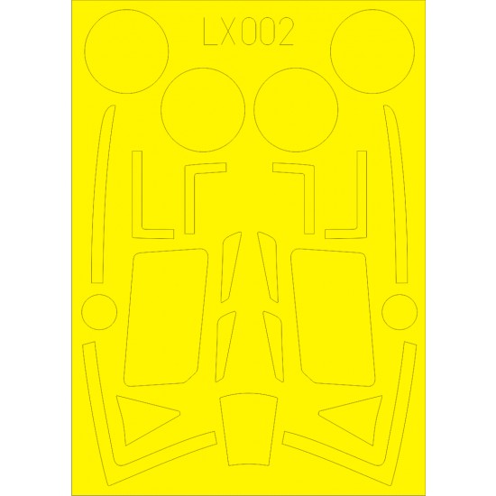 1/24 Hawker Typhoon Mk.Ib Car Door Paint Mask for Airfix kit  
