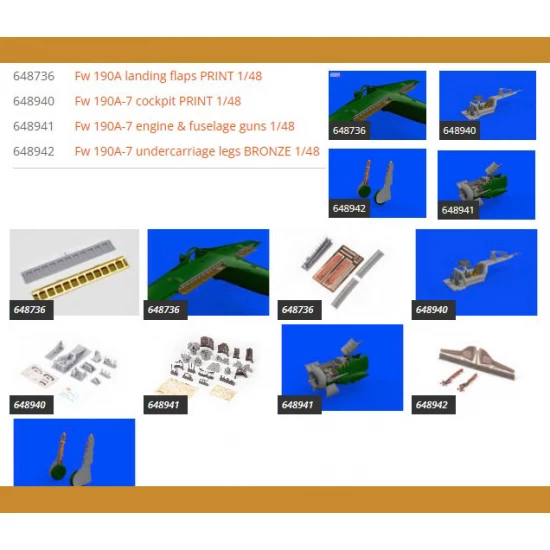 1/48 Fw 190A-7 Super Detail Set for Eduard kits