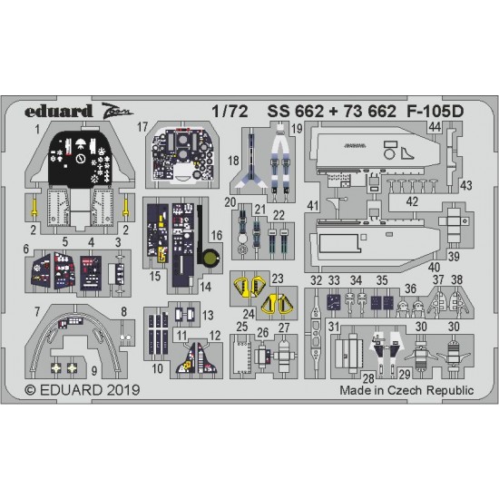 1/72 Republic F-105D Thunderchief Detail Set for Trumpeter kits