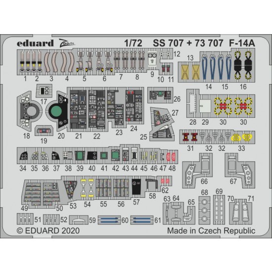 1/72 Grumman F-14A Tomcat Detail Set for Academy kits