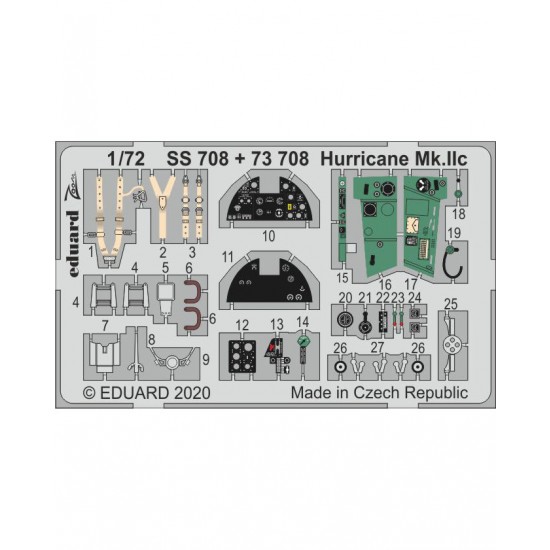 1/72 Hawker Hurricane Mk.IIc Detail Set for Arma Hobby kits