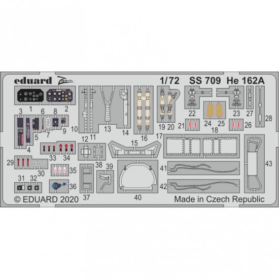 1/72 Heinkel He 162 A Detail Set for Special Hobby kits