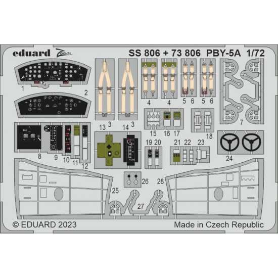 1/72 Consolidated PBY-5A Catalina Detail Set for Hobby 2000 / Academy kits
