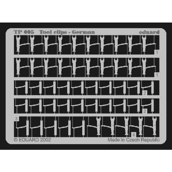 1/35 German Tool Clips