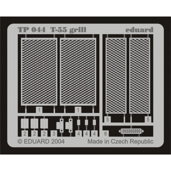 Photoetch for 1/35 T-55 Grill for Tamiya kit